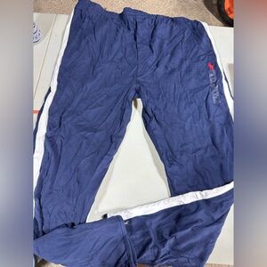 Polo Ralph Lauren Navy Joggers with White Accents